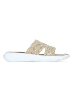 beige mesh flat forms sandals - 17251882 - Standard Image - 2