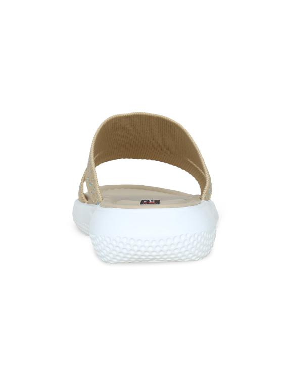 beige mesh flat forms sandals - 17251882 - Zoom Image - 3