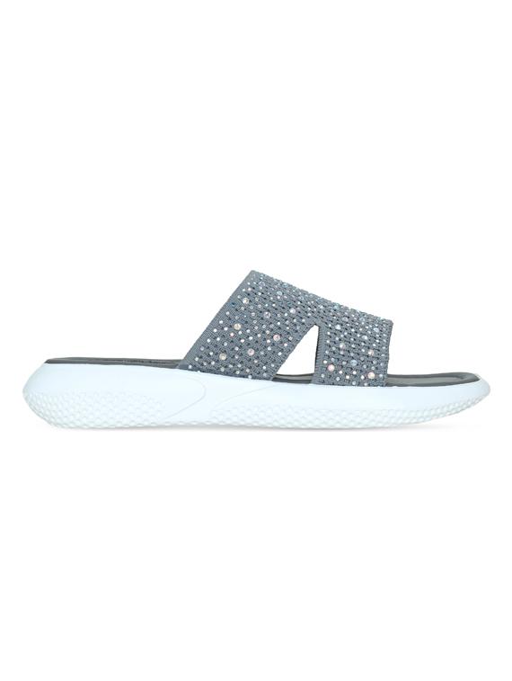 grey mesh flat forms sandals - 17251883 - Zoom Image - 2