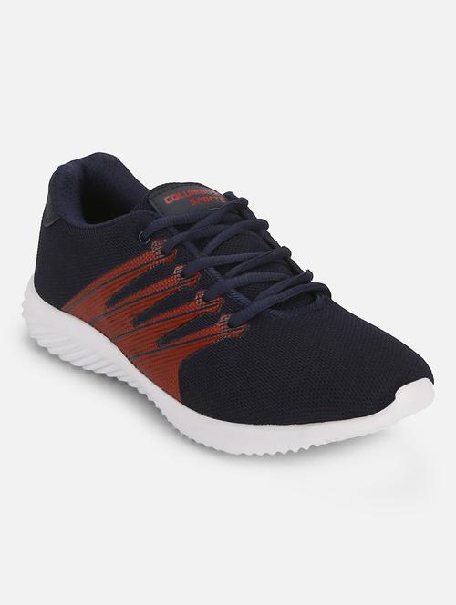 navy blue lace up sport shoe - 17251994 - Very Small Image - 1