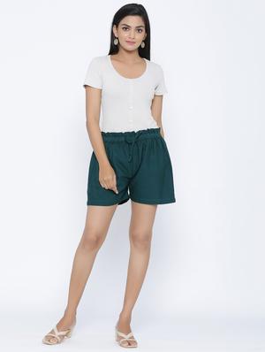 tie front shorts - 17252058 - Standard Image - 4