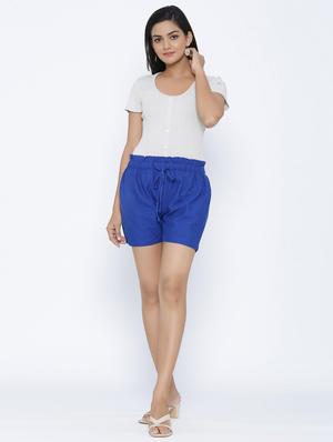 tie front shorts - 17252060 - Standard Image - 4