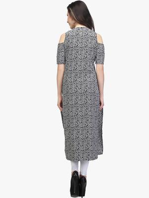 printed straight kurta - 17252098 - Standard Image - 3