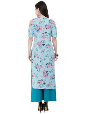 printed straight kurta - 17252101 - Standard Image - 3