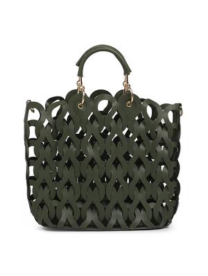 green leatherette (pu) hobo handbag - 17252201 - Standard Image - 2