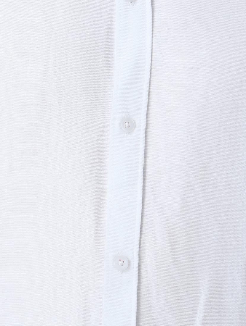 white solid casual shirt - 17252499 - Zoom Image - 5
