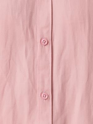pink solid casual shirt - 17252503 - Standard Image - 5