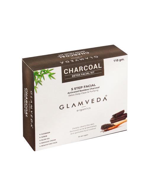 glamveda charcoal blackhead removal facial kit | 110 g - 17252609 - Standard Image - 1