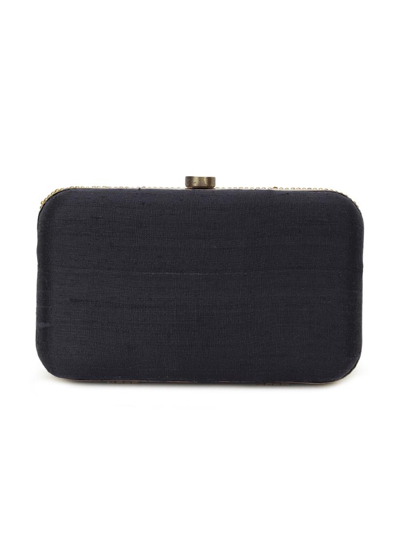 gold silk box clutch - 17255848 - Zoom Image - 2