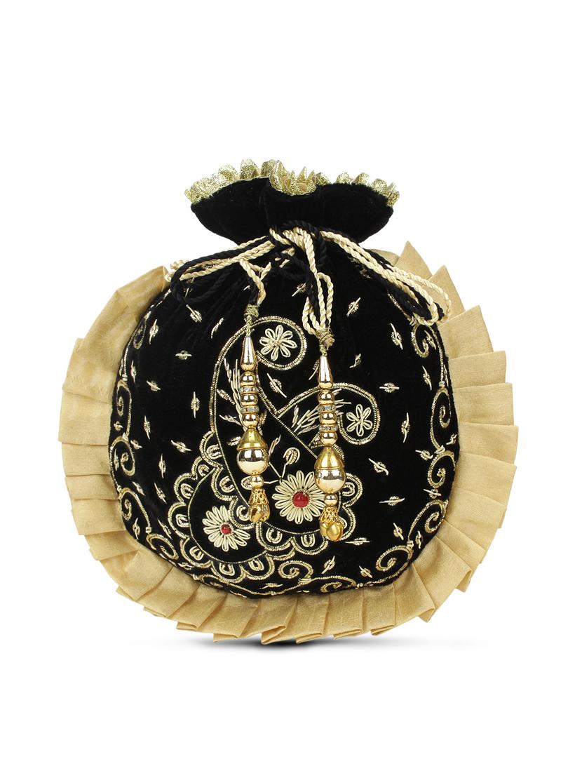 black velvet ethnic handbag - 17255854 - Zoom Image - 1