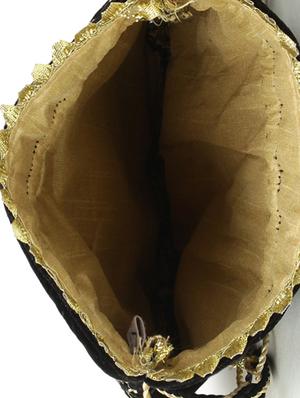black velvet ethnic handbag - 17255856 - Standard Image - 3