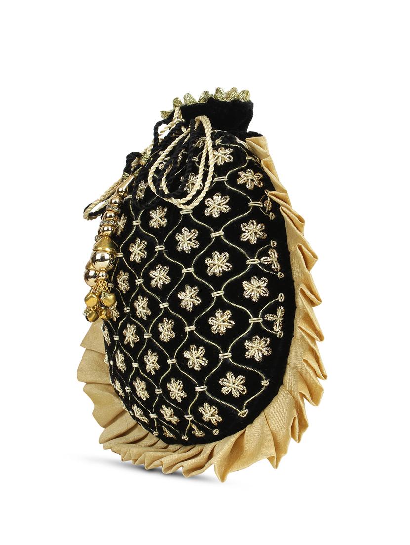 black velvet ethnic handbag - 17255856 - Zoom Image - 1