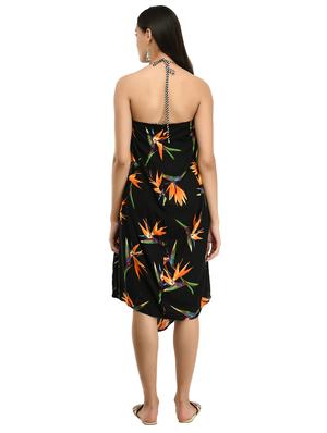 halter neck floral tent dress - 17255871 - Standard Image - 3