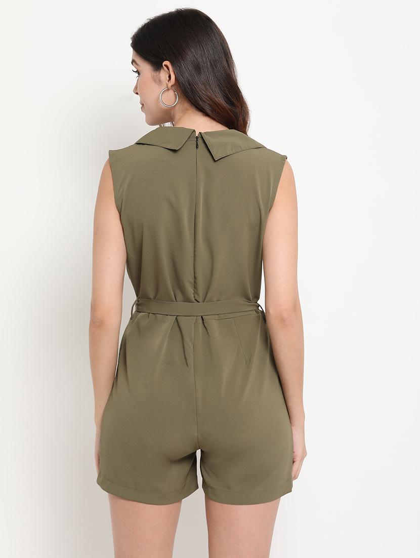 tie front romper - 17256309 - Zoom Image - 3