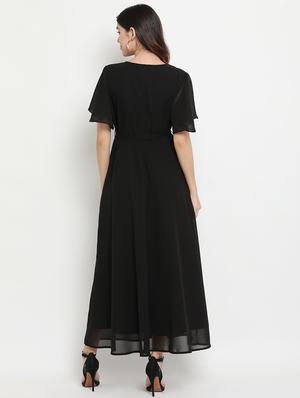 flutter sleeves maxi dress - 17256335 - Standard Image - 3