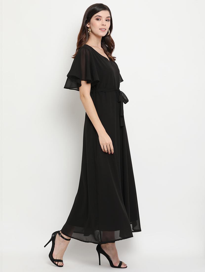 flutter sleeves maxi dress - 17256335 - Zoom Image - 2