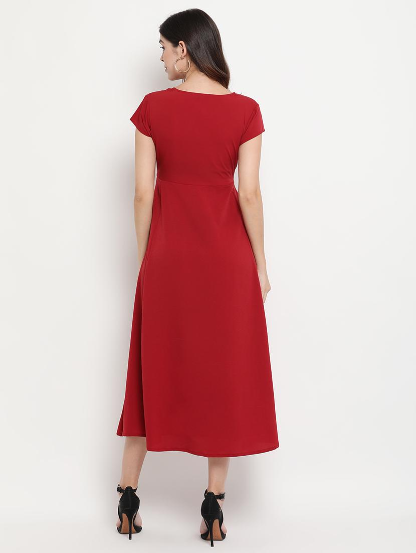 tie front flared dress - 17256340 - Zoom Image - 3