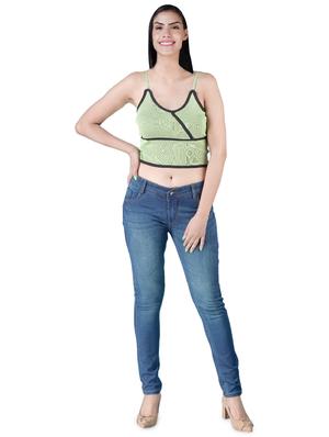 mid rise stone washed jeans - 17256352 - Standard Image - 4