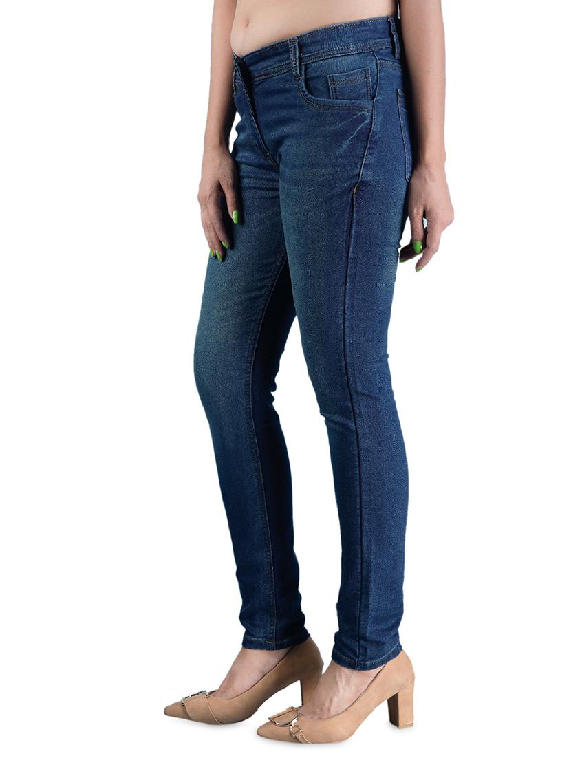 mid rise stone washed jeans - 17256352 - Zoom Image - 2