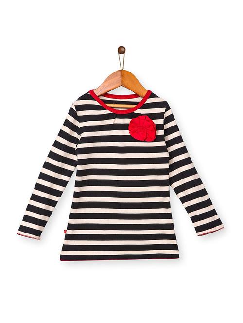 black cotton regular tops & tee - 17256539 - Standard Image - 1