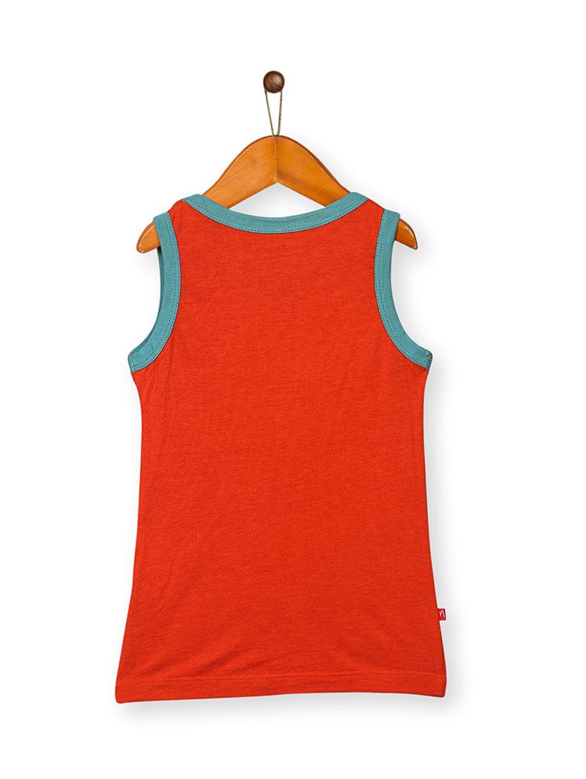 orange cotton tank tops & tee - 17256544 - Zoom Image - 2