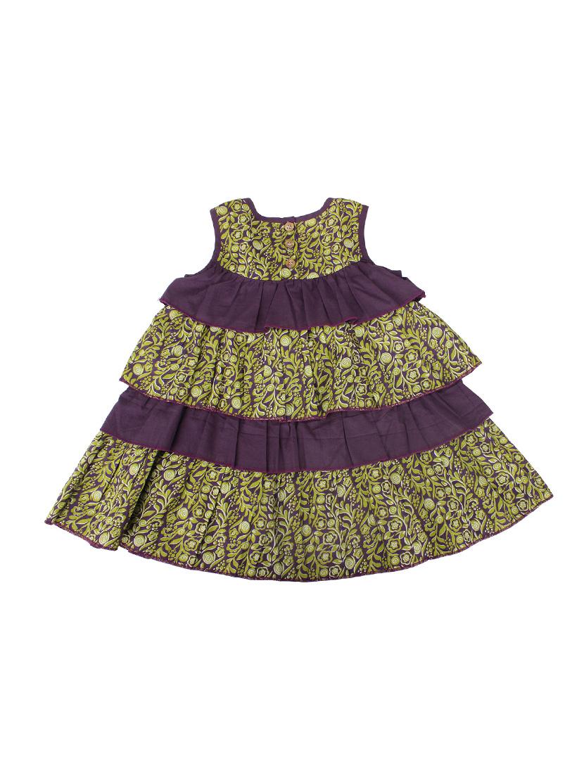 multi colored cotton frock - 17256573 - Zoom Image - 2