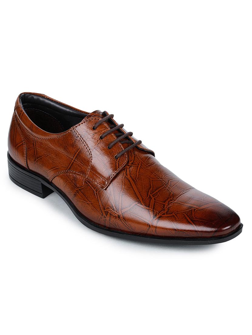 tan leather laceup derbies - 17257123 - Zoom Image - 1