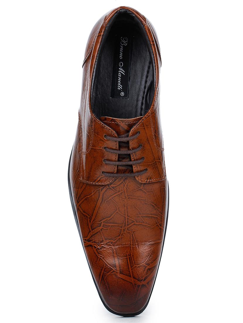 tan leather laceup derbies - 17257123 - Zoom Image - 4