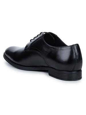 black leather laceup derbies - 17257131 - Standard Image - 3