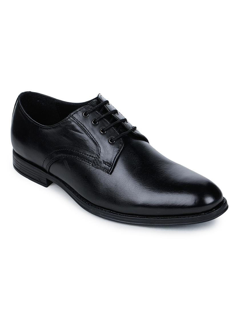 black leather laceup derbies - 17257131 - Zoom Image - 1