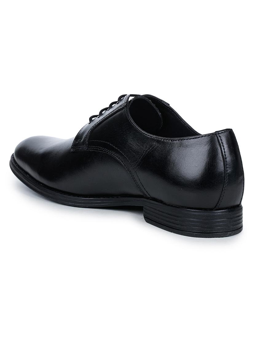 black leather laceup derbies - 17257131 - Zoom Image - 3