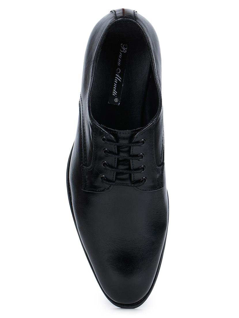black leather laceup derbies - 17257131 - Zoom Image - 4