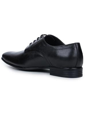 black leather laceup derbies - 17257135 - Standard Image - 3