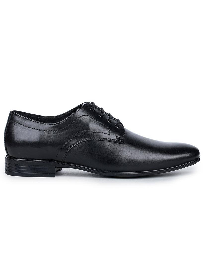 black leather laceup derbies - 17257135 - Zoom Image - 2