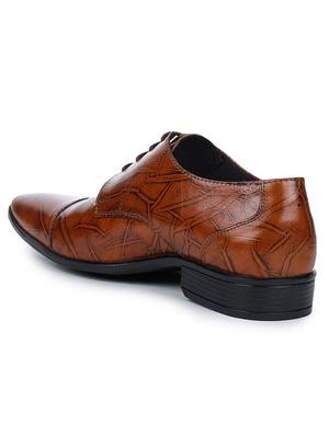 tan leather laceup oxfords - 17257139 - Standard Image - 3