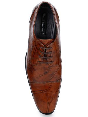 tan leather laceup oxfords - 17257139 - Standard Image - 4