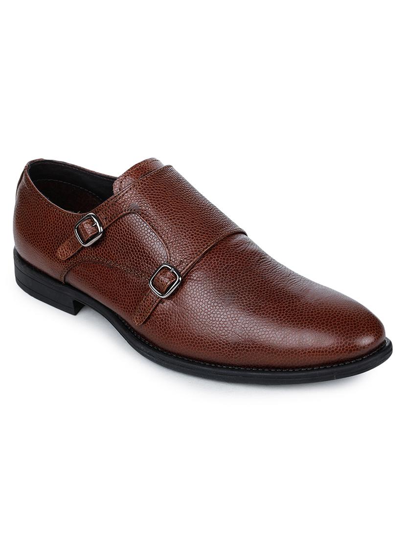 brown leather slip on ons - 17257540 - Zoom Image - 1