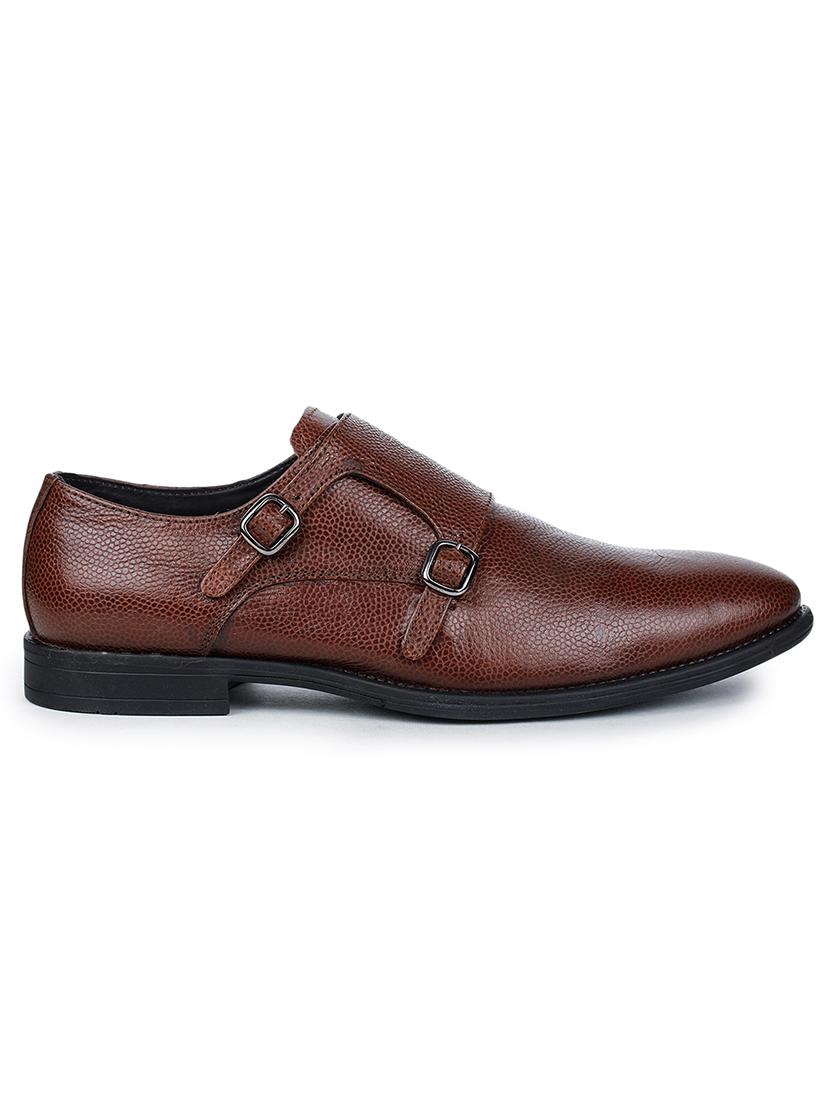 brown leather slip on ons - 17257540 - Zoom Image - 2