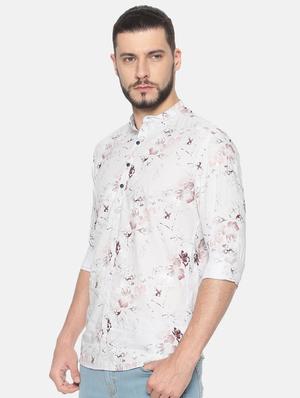 white floral printed short kurta - 17257613 - Standard Image - 2