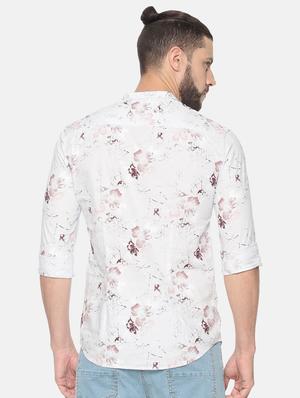 white floral printed short kurta - 17257613 - Standard Image - 3
