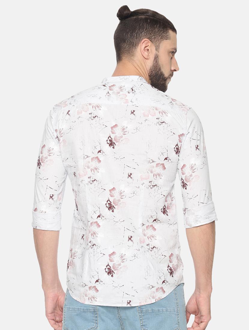 white floral printed short kurta - 17257613 - Zoom Image - 3