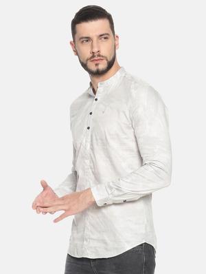 grey printed short kurta - 17257614 - Standard Image - 2