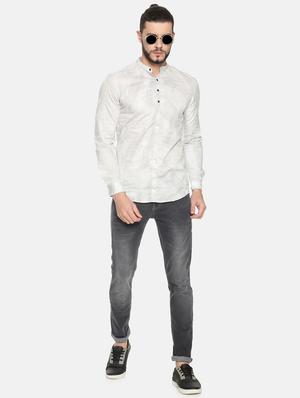 grey printed short kurta - 17257614 - Standard Image - 4