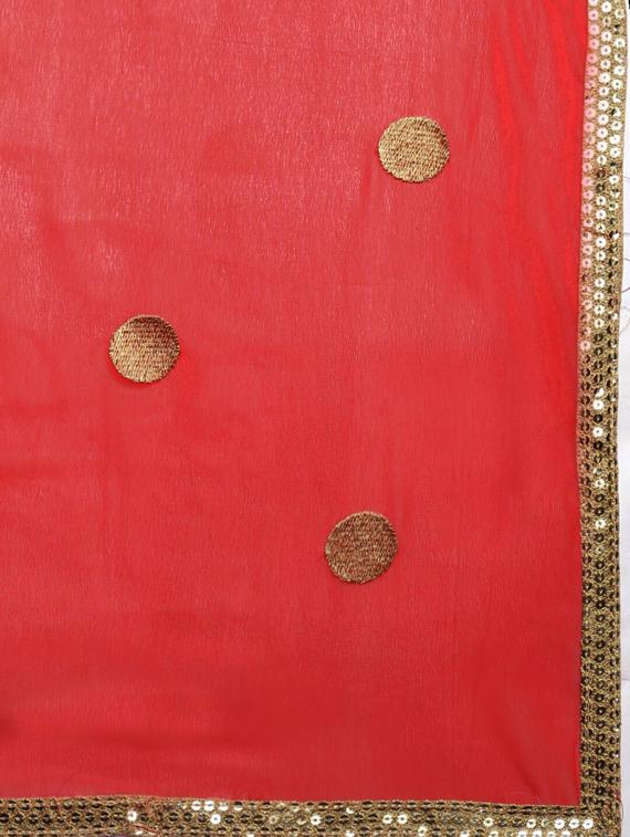 ruffle embroidered saree with blouse - 17257803 - Zoom Image - 6