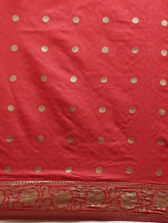 self design banarasi saree with blouse - 17257810 - Zoom Image - 6
