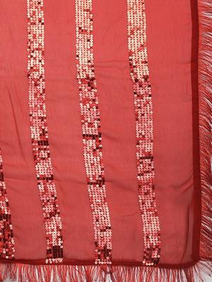 fringes fusion saree with blouse - 17257827 - Standard Image - 4