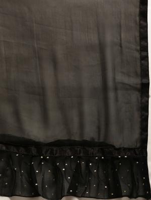 solid bordered saree with blouse - 17257832 - Standard Image - 5
