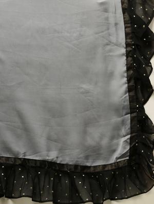 solid bordered saree with blouse - 17257833 - Standard Image - 5