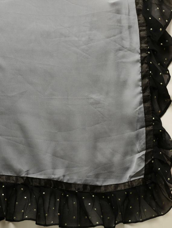 solid bordered saree with blouse - 17257833 - Zoom Image - 5