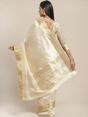 self design banarasi saree with blouse - 17257896 - Standard Image - 2